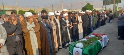 مراسم تشییع و خاکسپاری مسئول دفتر نمایندگی در سپاه فیروزآباد