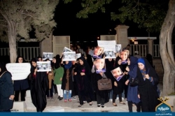 اعتراض دانشجویان شیرازی به نقض حقوق بشر در آمریکا