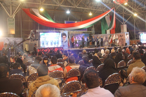 به مناسبت سی و هفتمین سالگرد پیروزی انقلاب مراسم جشنی در شمال غرب شیراز برگزار شد.