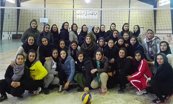 قهرمانی بانوان فیروزآباد در مسابقات والیبال دهه فجر