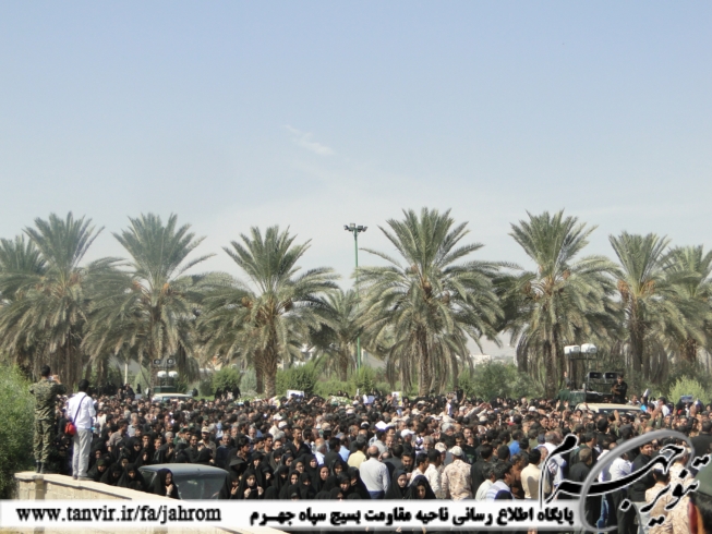 تشییع 2 شهید مدافع حرم  حضرت زینب(س) در جهرم