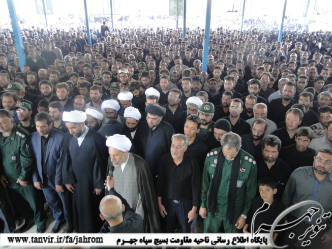 تشییع 2 شهید مدافع حرم  حضرت زینب(س) در جهرم