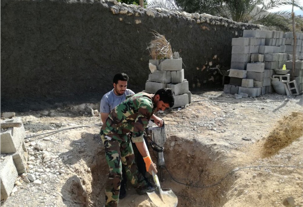 تصاویر: اردوی جهادی کارکنان سپاه خنج در روستای جهره