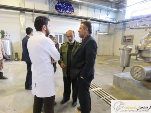 بازدید مسئول محترم سازمان بسیج سازندگی سپاه فجر از کارخانه شیر شهرستان ارسنجان