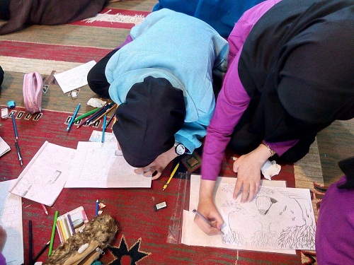 مسابقه نقاشی با موضوع امام آمد