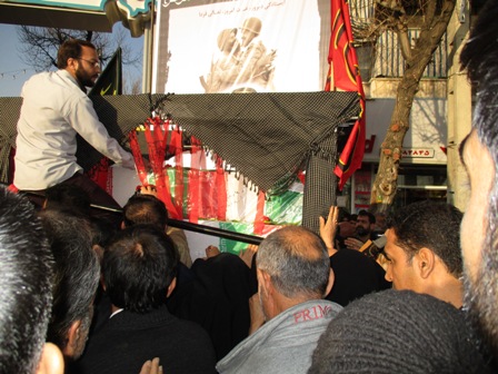 گزارش تصویری مراسم تشییع پیکر های پاک شش تن از شهدای دفاع مقدس همزمان با دهه ی فاطمیه(دهم اسفندماه95- شیراز)