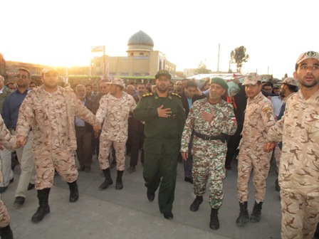 گزارش تصویری مراسم تشییع پیکر های پاک شش تن از شهدای دفاع مقدس همزمان با دهه ی فاطمیه(دهم اسفندماه95- شیراز)
