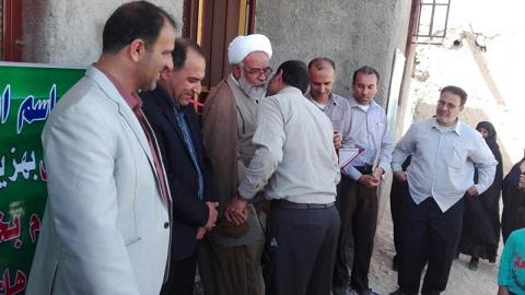 مشارکت بسیجیان در ساخت منزل مسکونی در اشکنان لامرد