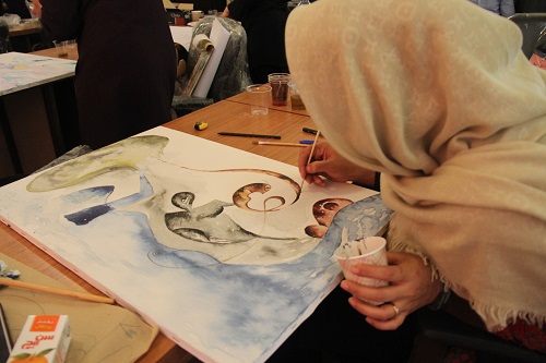 کارگاه هشتمین جشنواره هنرهای تجسمی بسیج هنرمندان فارس