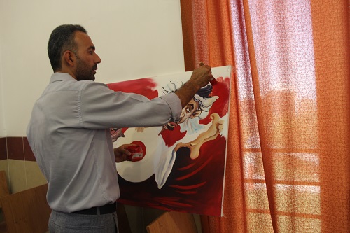 کارگاه هشتمین جشنواره هنرهای تجسمی بسیج هنرمندان فارس