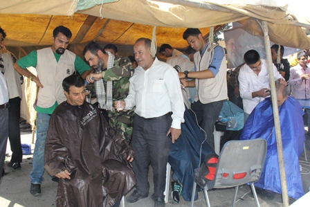 ایستگاه خدماتی ، صلواتی به مناسبت هفته دفاع مقدس به همت حوزه اصناف سیدالشهداء ( ع ) شیراز