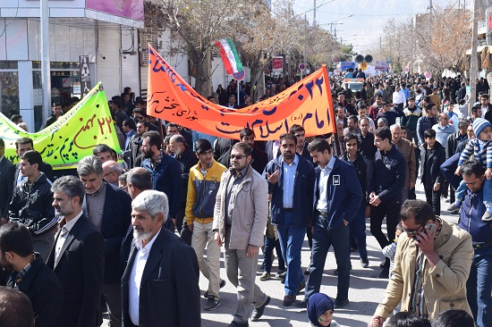 راهپیمایی تماشایی 22 بهمن مردم شهرستان نی ریز
