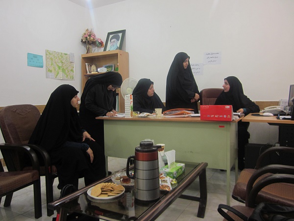 بازدید و بازرسی مسئول محترم جامعه زنان استان فارس از حوزه فاطمیون