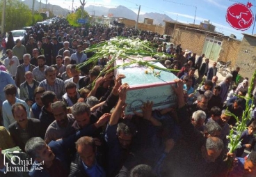 مراسم تشییع و تدفین 2 شهید گمنام در شهر ایج به روایت تصویر