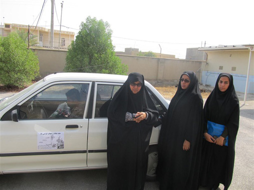تجلیل از خواهران محجبه در بازار شهر لامرد و دهشیخ + تصاویر