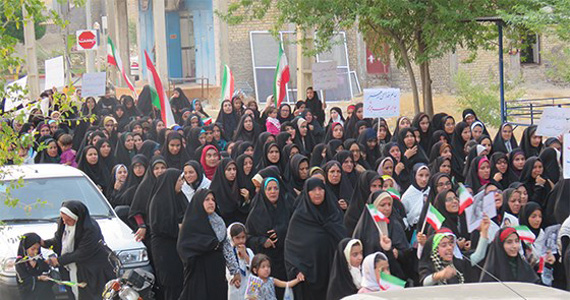 درخشش مردم غیور بخش علامرودشت در روز ملی عفاف و حجاب