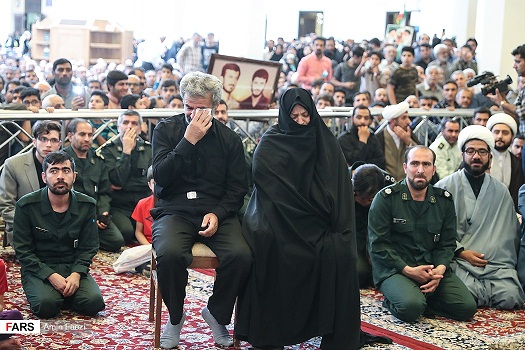 آئین باشکوه استقبال از خانواده شهید حججی در شیراز