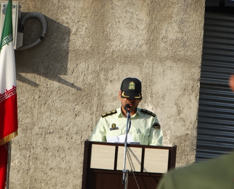 اقتدار نیروی انتظامی فراشبند در مراسم صبحگاه مشترک+تصاویر