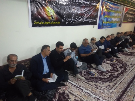 مراسم عزاداری امام حسین(ع)به همت پایگاه شهدای رمضان اتحادیه تعویض روغن وپنچرگیری