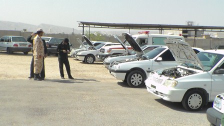 اجرای بازدید(نت) خودرویی ناحیه خنج با حضور جانشین ناحیه شهرستان