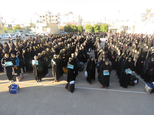 دانش‌آموزان دختر شیراز ناحیه 4 در قالب کاروان راهیان نور عازم کربلای ایران شدند