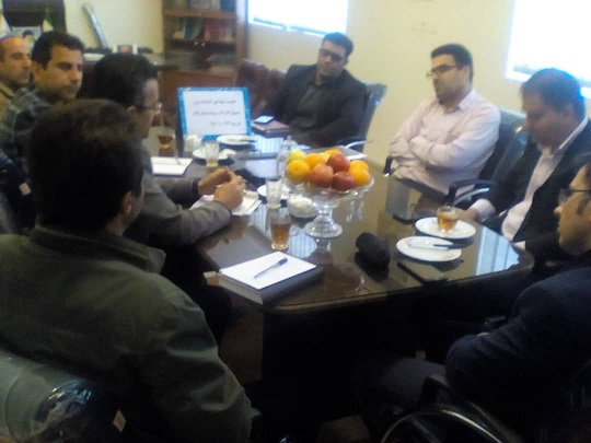 جلسه هیات شهدای اندیشه ورزباموضوع کم آبی درشهرستان باحضوراعضاونمایندگان ادارات