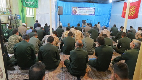 برگزاری زیارت عاشورا در جوار شهدای هشت سال دفاع مقدس به روایت تصویر