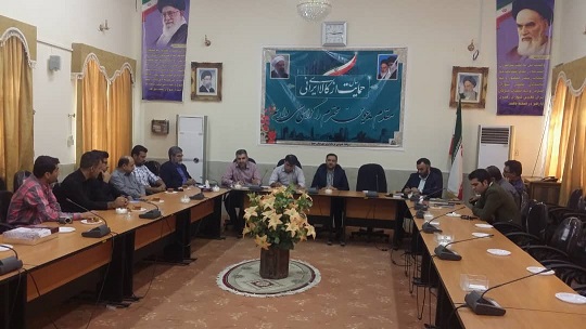 جلسه شورای حوزه و فرماندهان پایگاههای حوزه خاتم الانبیاء شهرستان خنج