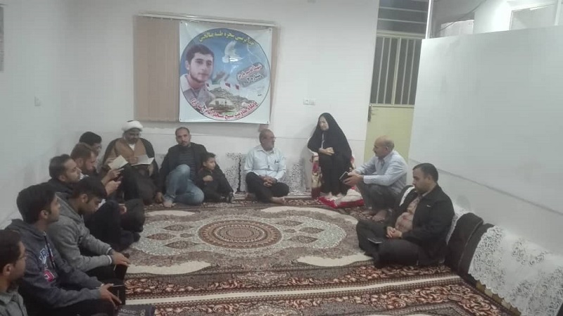 دیدار از خانواده شهید به همراه دعای توسل