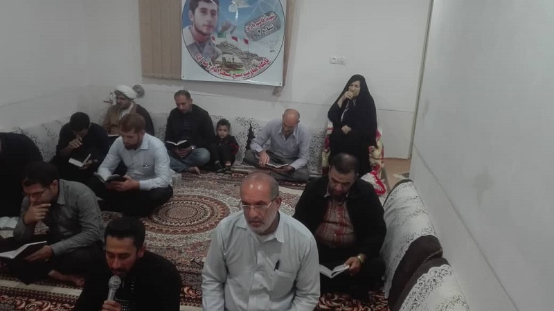دیدار از خانواده شهید به همراه دعای توسل