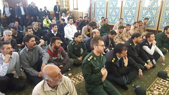 مراسم گرامیداشت هفته بسیج در اداره کل فرودگاههای استان فارس