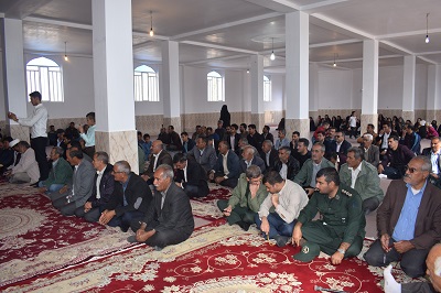 افتتاح مسجد  شهید فرج الله یاراحمدی توسط  قرارگاه محرومیت زدایی بسیج سازندگی سپاه ناحیه نی ریز