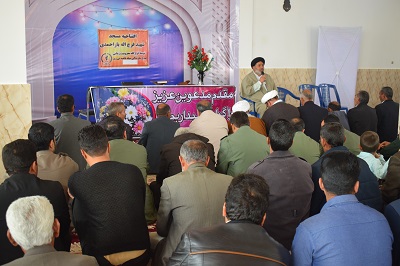 افتتاح مسجد  شهید فرج الله یاراحمدی توسط  قرارگاه محرومیت زدایی بسیج سازندگی سپاه ناحیه نی ریز