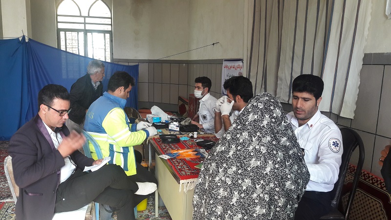 برپایی ایستگاه سلامت در روستای علی آباد