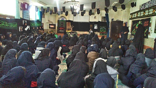 مراسم شهادت حضرت زهرا(س) در مدارس شهید بهنام محمدی حوزه مقاومت بسیج دانش آموزی 4محدثه