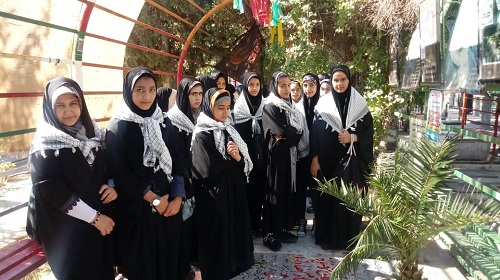 گلباران قبور شهدا مدارس شهید بهنام محمدی حوزه بسیج دانش آموزی 4 محدثه