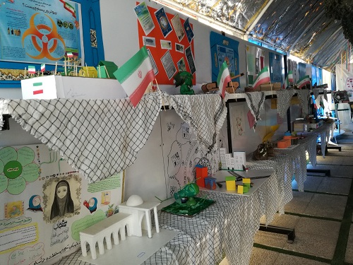 نمایشگاه پدافند غیرعامل درآموزش و پرورش ناحیه 4 شیراز