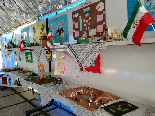 نمایشگاه پدافند غیرعامل درآموزش و پرورش ناحیه 4 شیراز