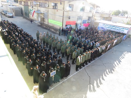 صبحگاه مشترک نیروهای مسلح سروستان به مناسبت روز بسیج مستضعفین