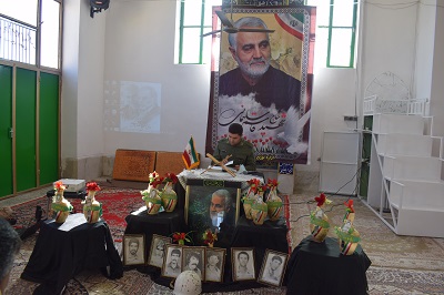 مراسم بزرگداشت دهه بصیرت و  نخستین سالگرد شهید سلیمانی در شهر قطرویه