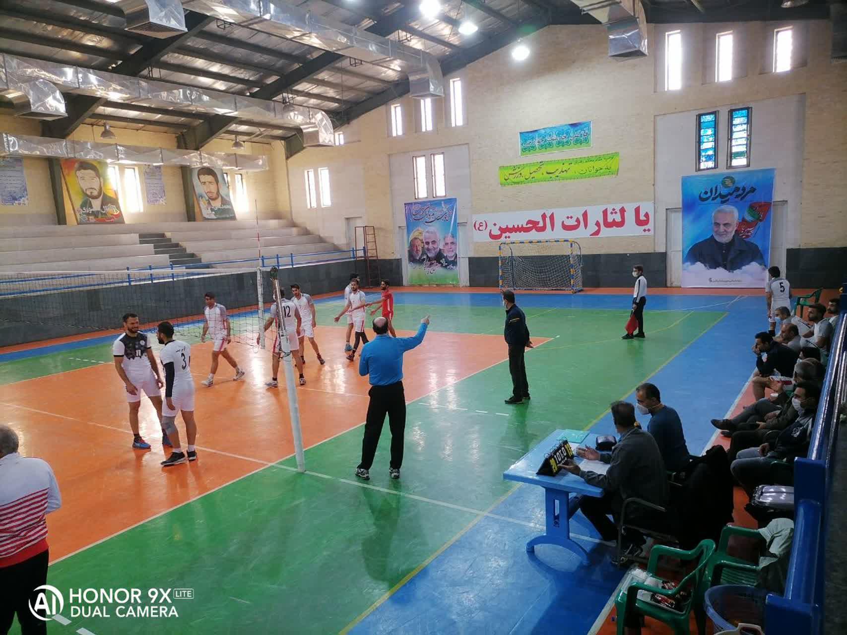 برگزاری مسابقات ورزشی والیبال به مناسبت یکمین سالگرد شهادت سردار سلیمانی