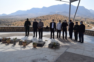 حضور مدیرکل بنیاد  حفظ آثار و نشر ارزش‌های دفاع مقدس فارس در شهرستان نی ریز