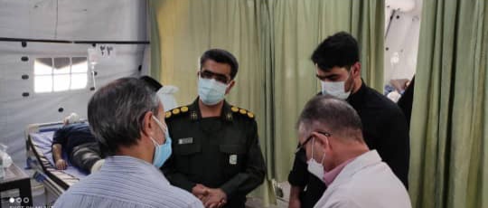 بازدید مسئول بسیج سازندگی فارس از فعالیت دانشجویان جهادگر مستقر در بیمارستان مسلمین شیراز
