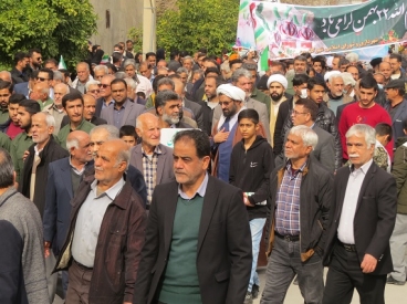 راهپیمایی 22 بهمن در شهرستان کازرون