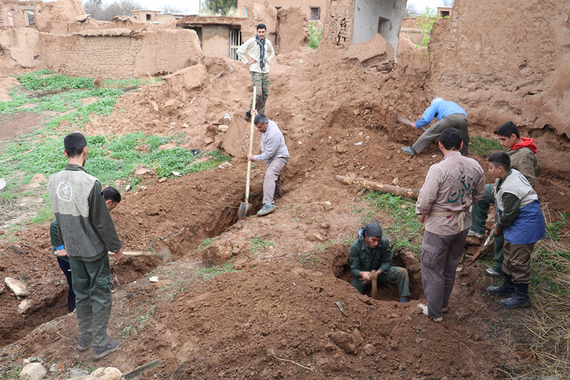 تصویری از فعالیت جهادگران - ساخت آشپزخانه و سرویس بهداشتی مسجد